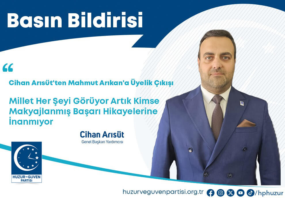 Cihan Arısüt'ten Mahmut Arıkan'a Üyelik Çıkışı: Millet Her Şeyi Görüyor Artık Kimse Makyajlanmış Başarı Hikayelerine İnanmıyor